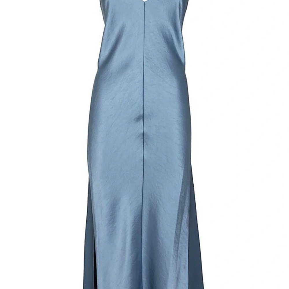 Elegant Blue Sleeveless Dress